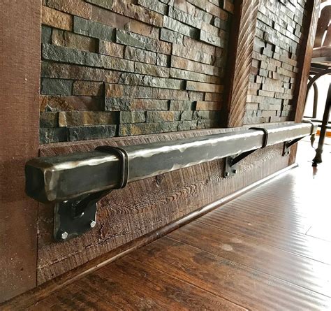 metal ribarb rustic foot brackets|Rustic Bar Foot Rail .